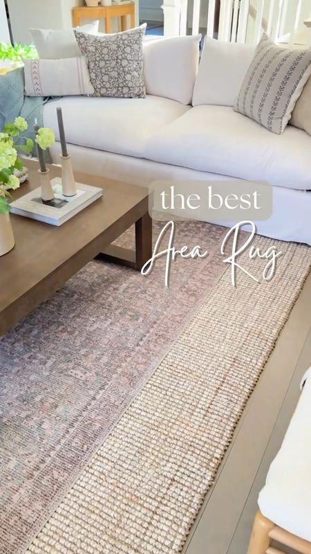 Love my living room rug combo. I layered this Loloi rug (color: sage/bark) over my best selling wool jute rug (color: natural)! It's super soft and not scratchy at all!

(4/19)

#LTKhome #LTKstyletip #LTKVideo