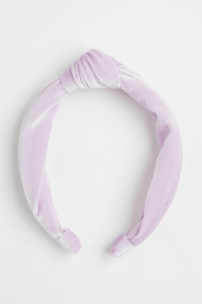 Wide, fabric-covered hairband with a decorative knot at top. | H&M (US)