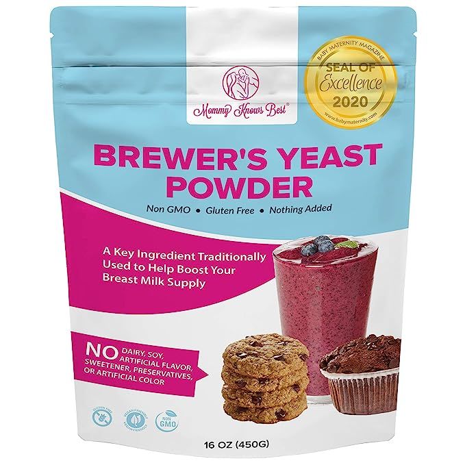 Brewers Yeast Powder for Lactation - Mommy Knows Best Brewer's Yeast for Breastfeeding Mothers - ... | Amazon (US)