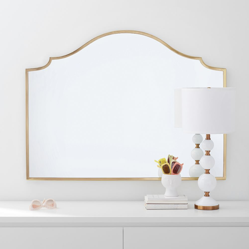 Gold Double-Wide Arch Mirror (44"x33") | Pottery Barn Teen