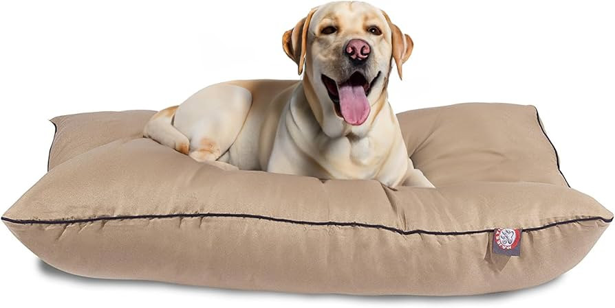 Majestic Pet Rectangle Large Dog Bed Washable – Non Slip Comfy Pet Bed – Dog Crate Bed Super ... | Amazon (US)