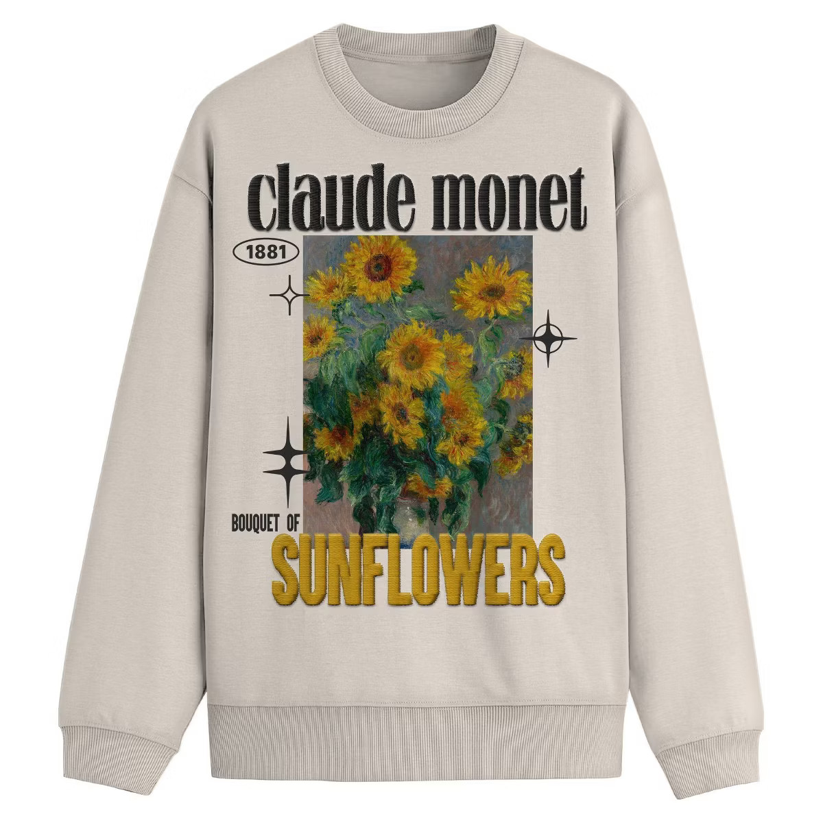 Men's Monet Crewneck Sweatshirt - Off-White | Target