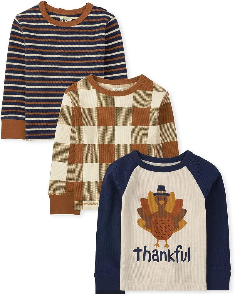 The Children's Place Baby 4 Pack and Toddler Boys Long Sleeve Fashion Shirts | Amazon (US)