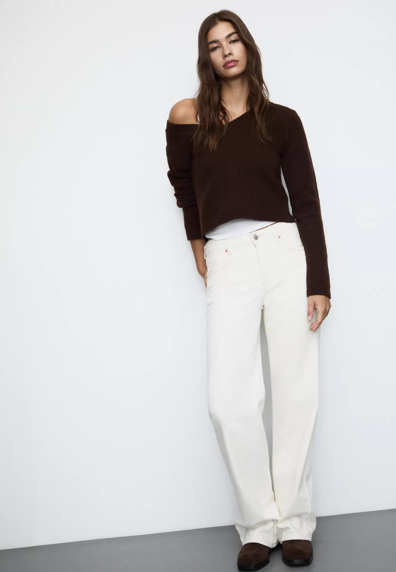 D92 Straight Wide Jeans - Women's New in | Stradivarius United Kingdom | Stradivarius (UK)