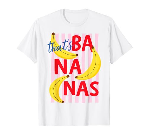 That's Bananas Funny Banana Humor Retro Fruit Pun T-Shirt | Amazon (US)