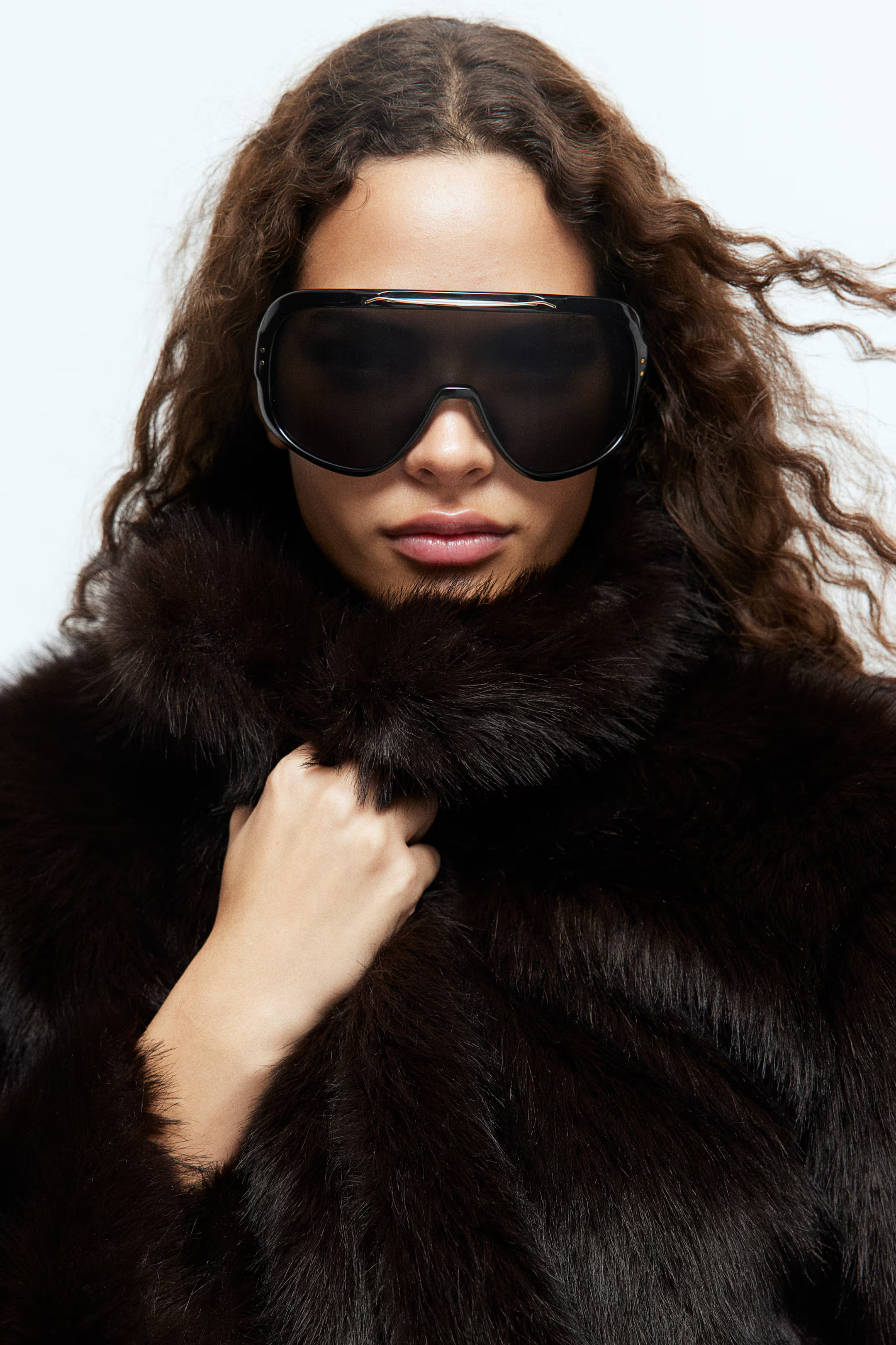Cropped fluffy jacket - Dark brown - Ladies | H&M US | H&M (US + CA)