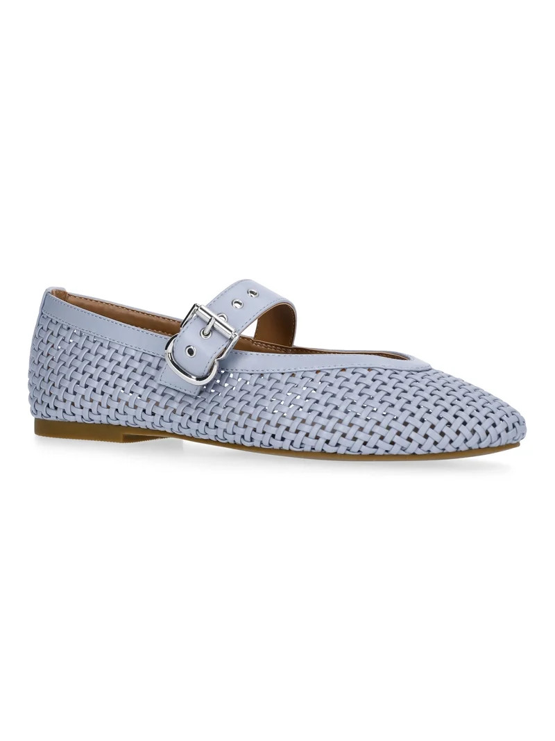 Free Assembly Women's Woven Mary Jane Ballet Flats | Walmart (US)