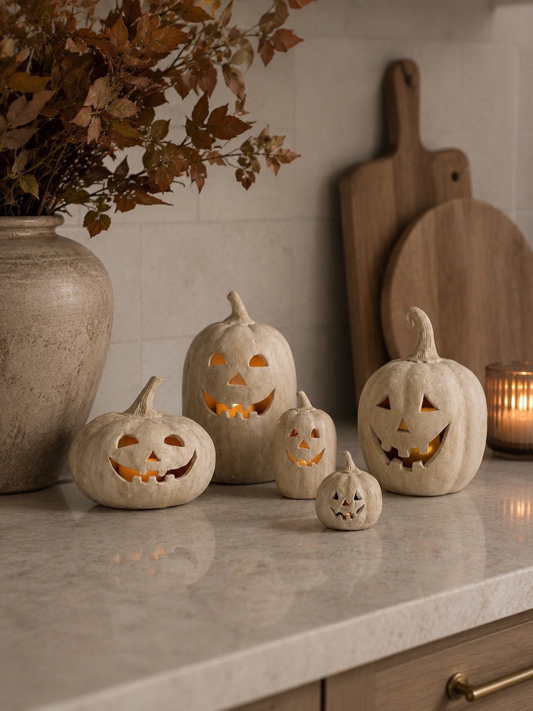 These light-up pumpkins from Pottery Barn might be my favorite Halloween find yet. 🎃 They come in so many sizes and colors—from classic ivory to terracotta, black, and green—making it so easy to mix and match for the perfect spooky display. Which color would you choose? ✨

#LTKHome #LTKSeasonal