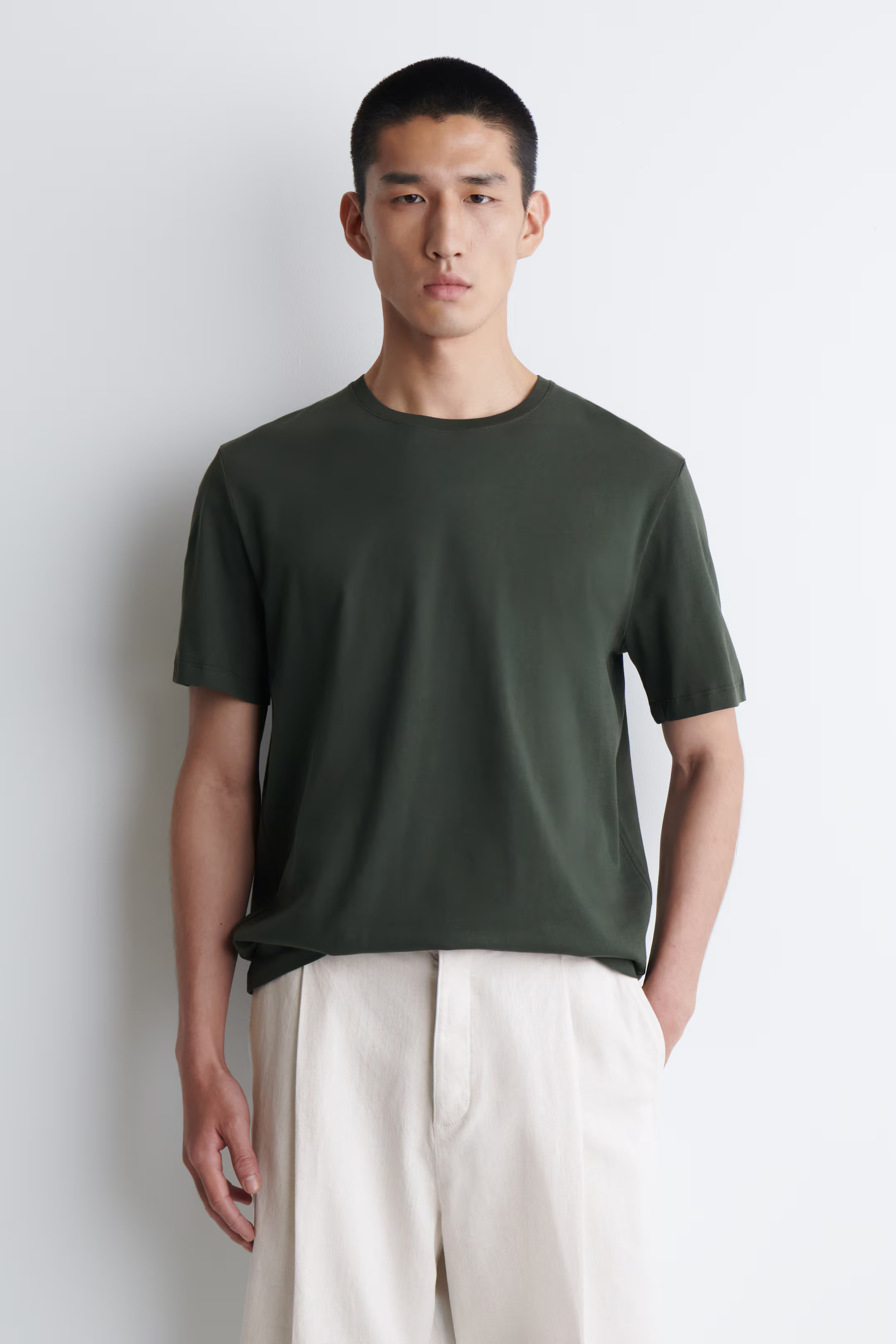 COTTON CREW-NECK T-SHIRT | H&M (UK, MY, IN, SG, PH, TW, HK)