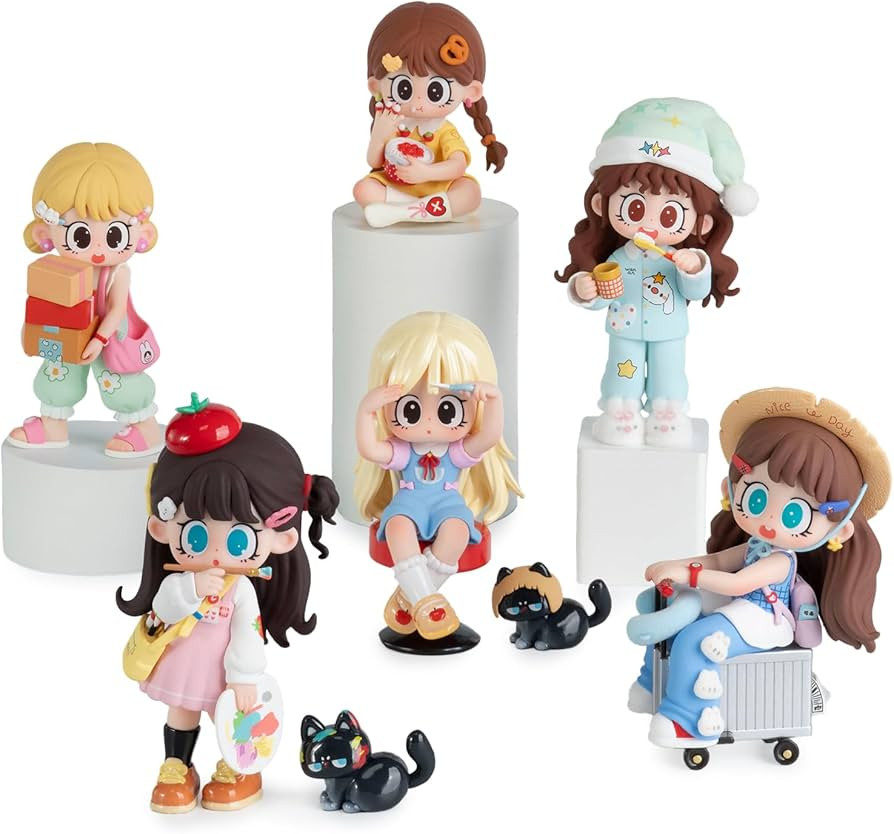 Milay Daily Times Series Single Box (Contains 1 Figure), Blind Box Cute Figures Collectible Toys ... | Amazon (US)
