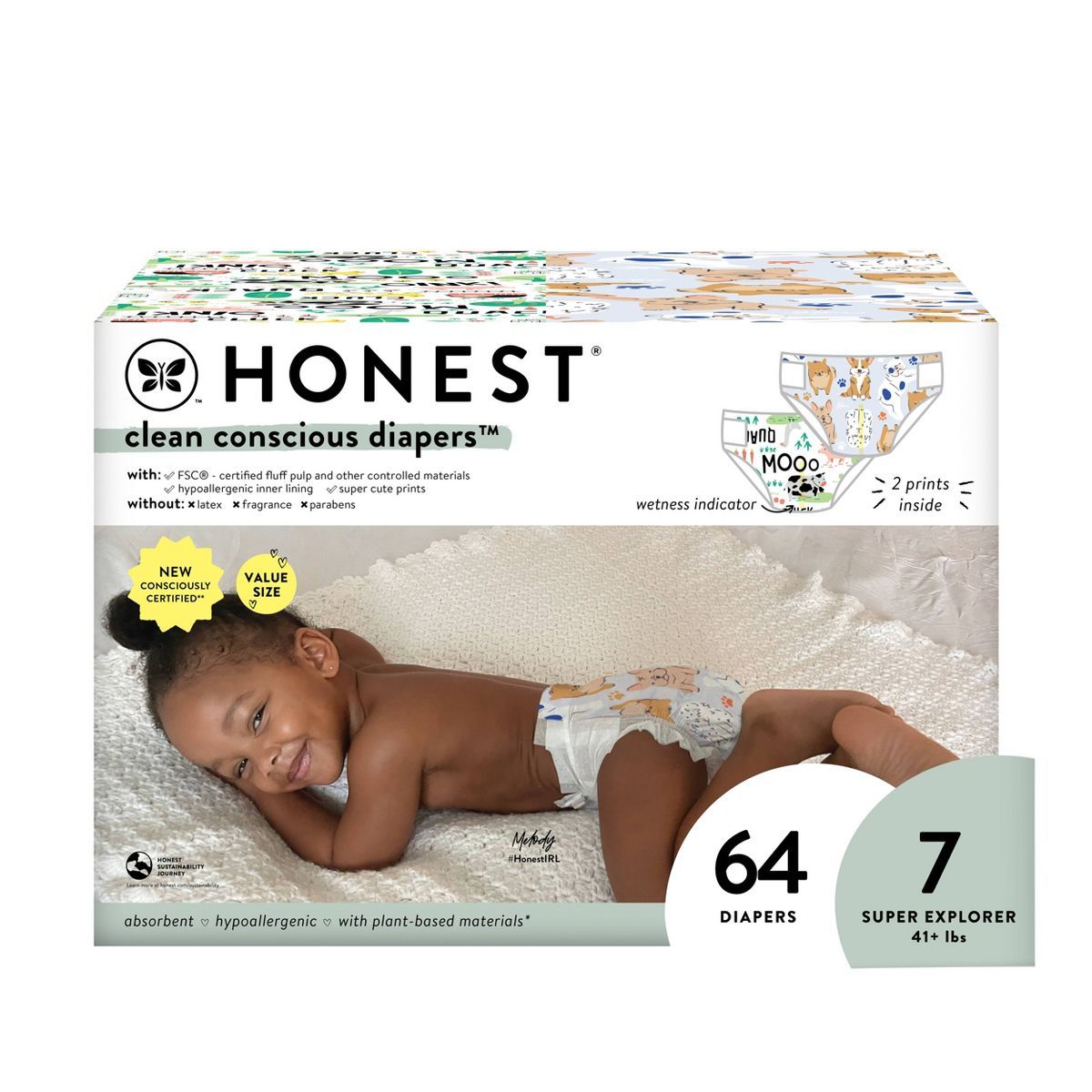 The Honest Company Clean Conscious Disposable Diapers - (Select Size and Pattern) | Target