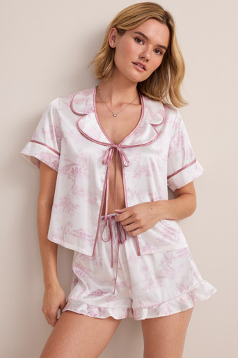 Emma Swan Print Satin Pajama Set | Francesca's