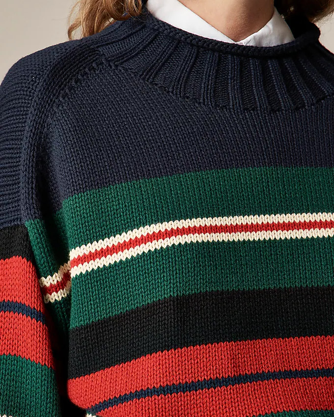 2025 Rollneck™ sweater in rugby stripe | J. Crew US