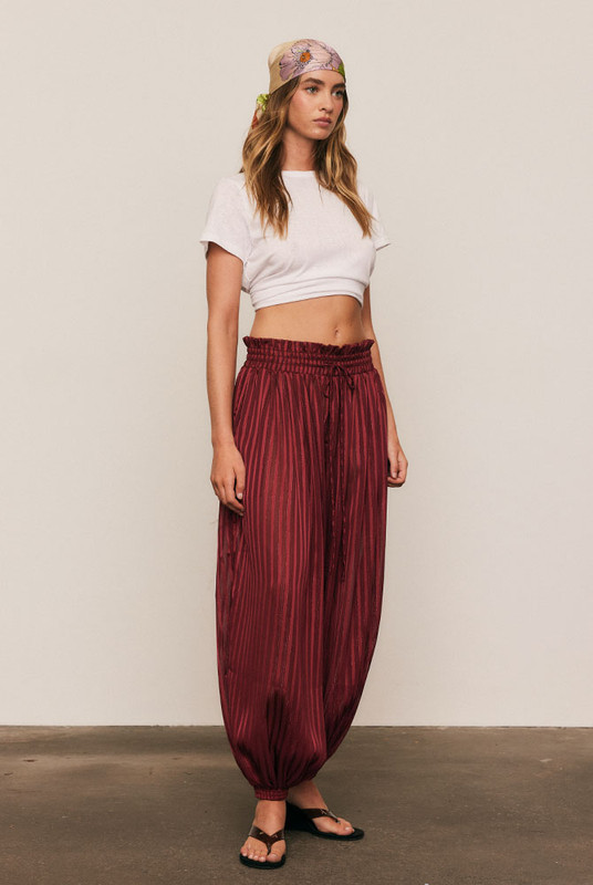 Lurex Genie Pant in Magenta | Bohemian Traders