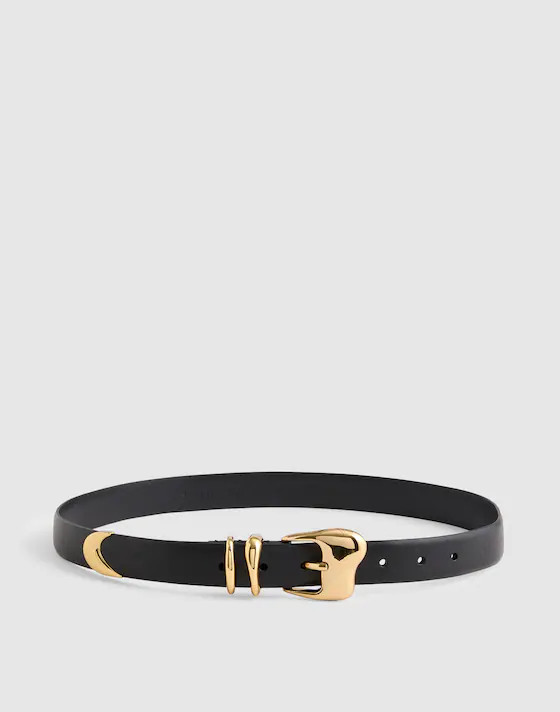 Sculpted Wavy-Buckle Belt | Madewell