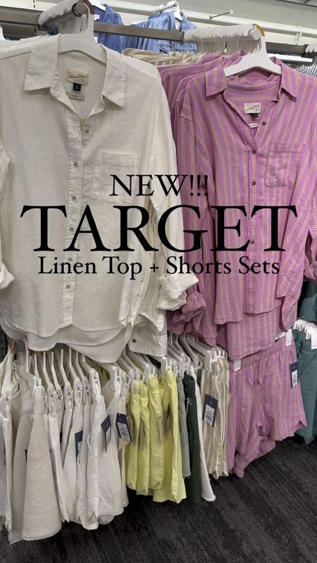 I LOVE these linen button downs and shorts sets from Target! This year there are 9 gorgeous color combos to choose from! The top is $25 and the shorts are $20!! Grab one or two sets for this spring and summer! I’m wearing a size small top and size medium shorts at 5 weeks postpartum. 

Resort wear, vacation outfit, Target style, postpartum style, travel outfit 

#LTKSeasonal #LTKtravel #LTKstyletip