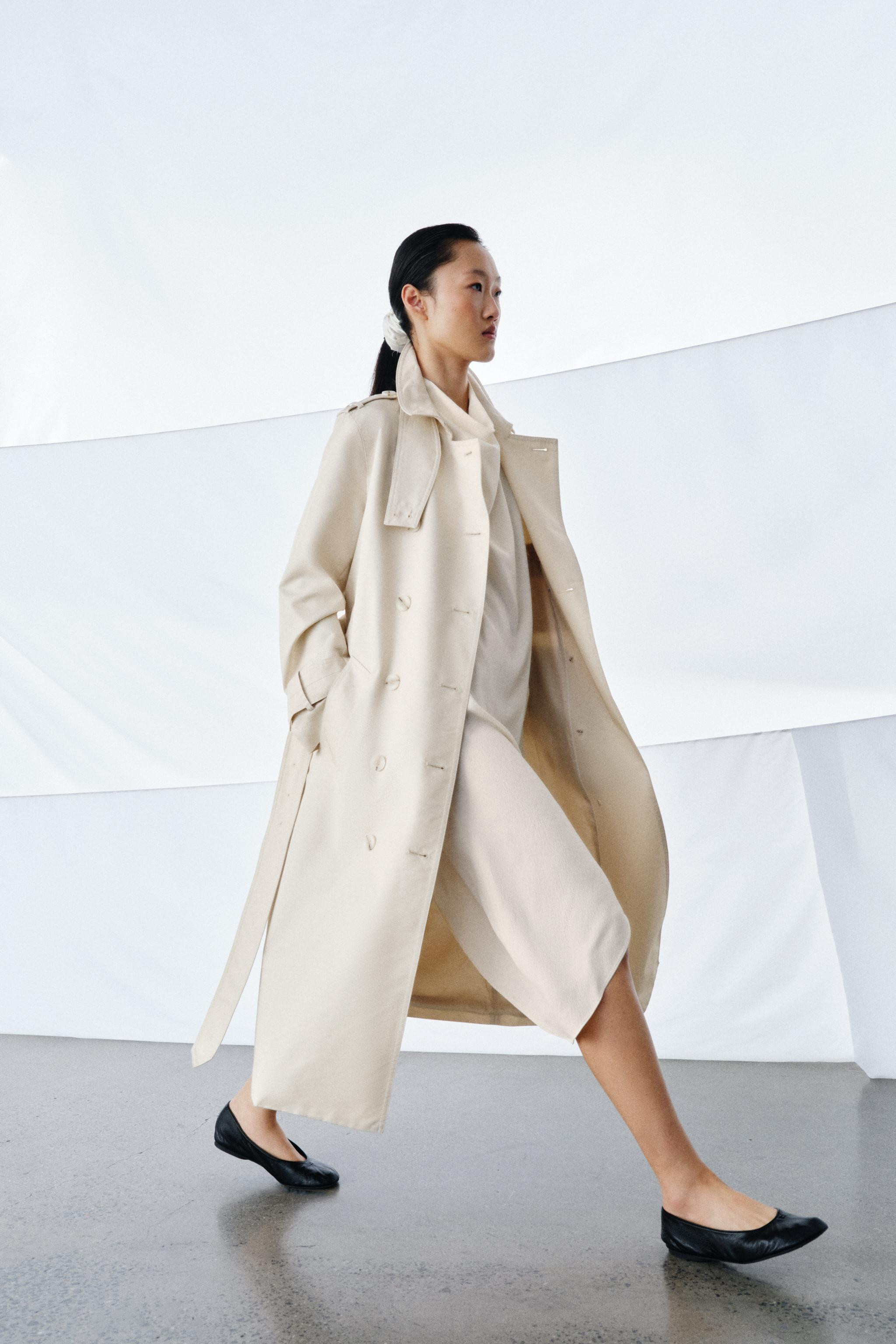 ZW COLLECTION SHORT HIGH-NECK TRENCH COAT | Zara UK