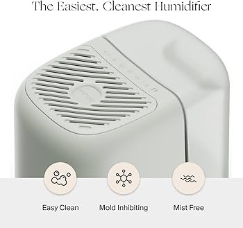 Canopy Bedside Humidifier 2.0, White, 36 HR Run Time, 2.5L Capacity - Reading Light & White Noise... | Amazon (US)