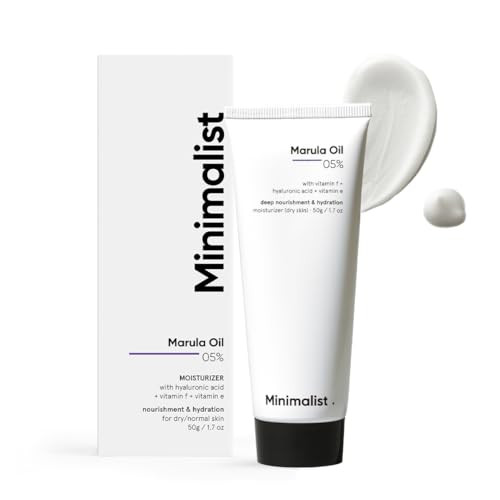 Amazon.com: Minimalist Moisturizer for Dry Skin Marula Oil 5% With Hyaluronic Acid For Deep Nouri... | Amazon (US)