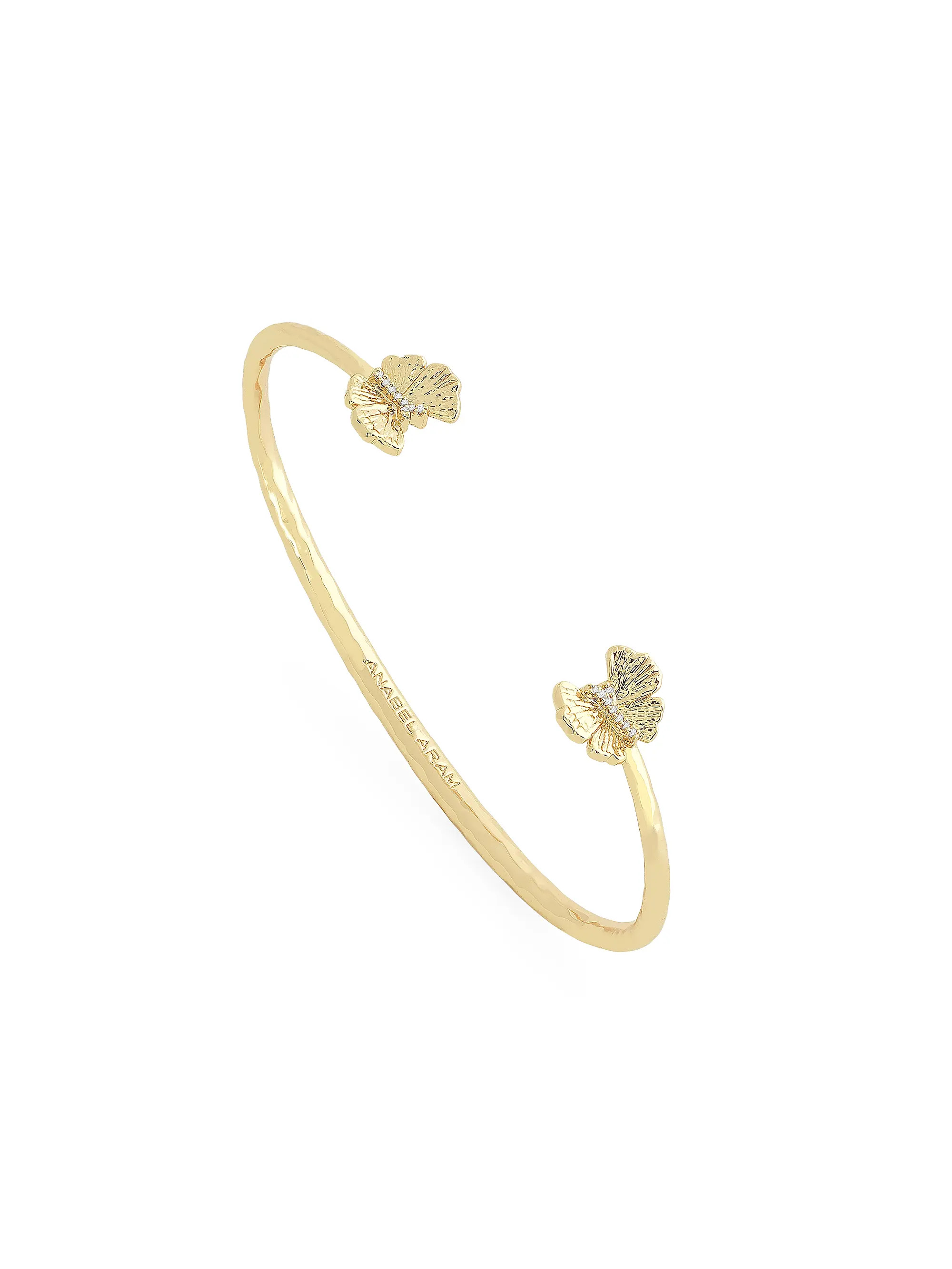Anabel Aram Butterfly 18K-Gold-Plated &amp; Cubic Zirconia Cuff | Saks Fifth Avenue | Saks Fifth Avenue