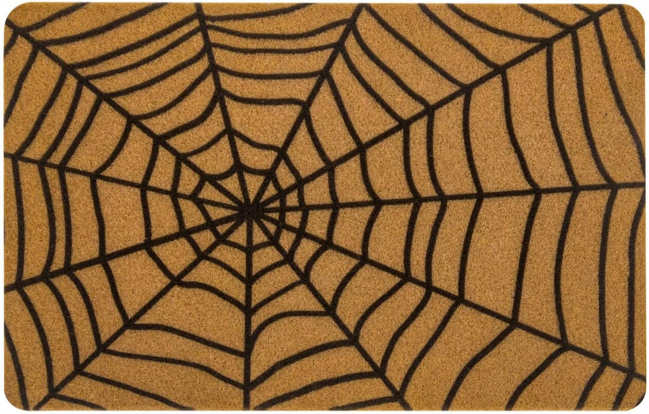 UTOWO Spider-Web Doormat for Halloween Outdoor Entry Decor Synthetic-Coir Frontdoor-Mats Non-Slip... | Amazon (US)