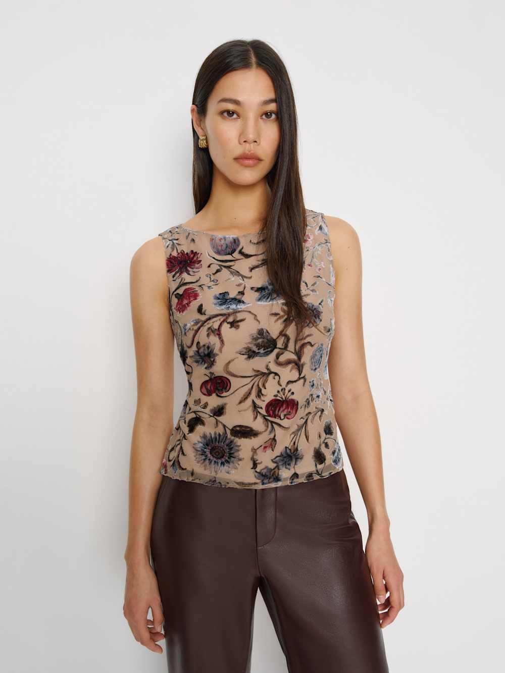 Evelina Velvet Top | Reformation (Global)