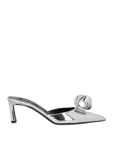 Sergio Rossi Woman Mules & Clogs Silver Size 4.5 Leather | YOOX (US)