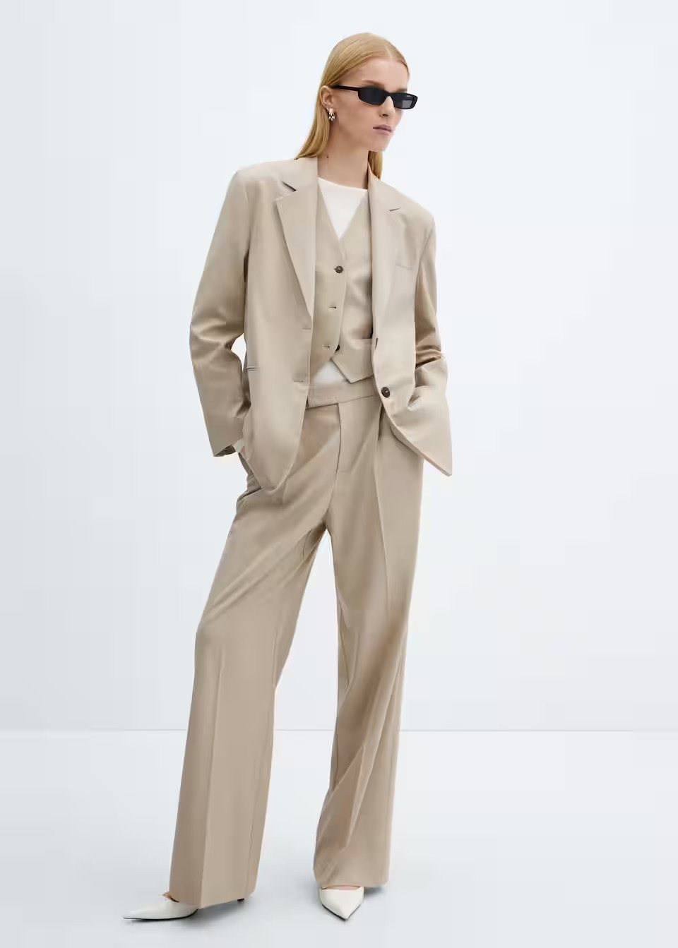 Geknöpftes sakko -  Damen | Mango Deutschland | MANGO (DE)