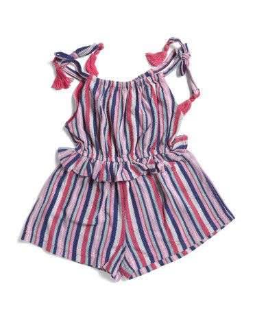 Little Girls Crochet Romper | TJ Maxx