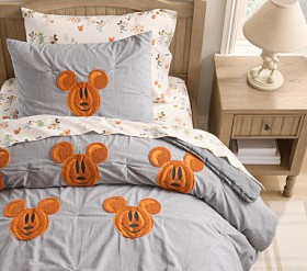 Disney Mickey Mouse and Friends Textured Halloween Comforter &amp; Shams | Pottery Barn Kids
