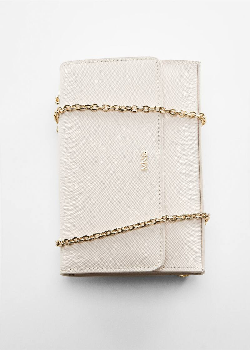 Sac effet saffiano chaîne -  Femme | Mango France | MANGO (FR)