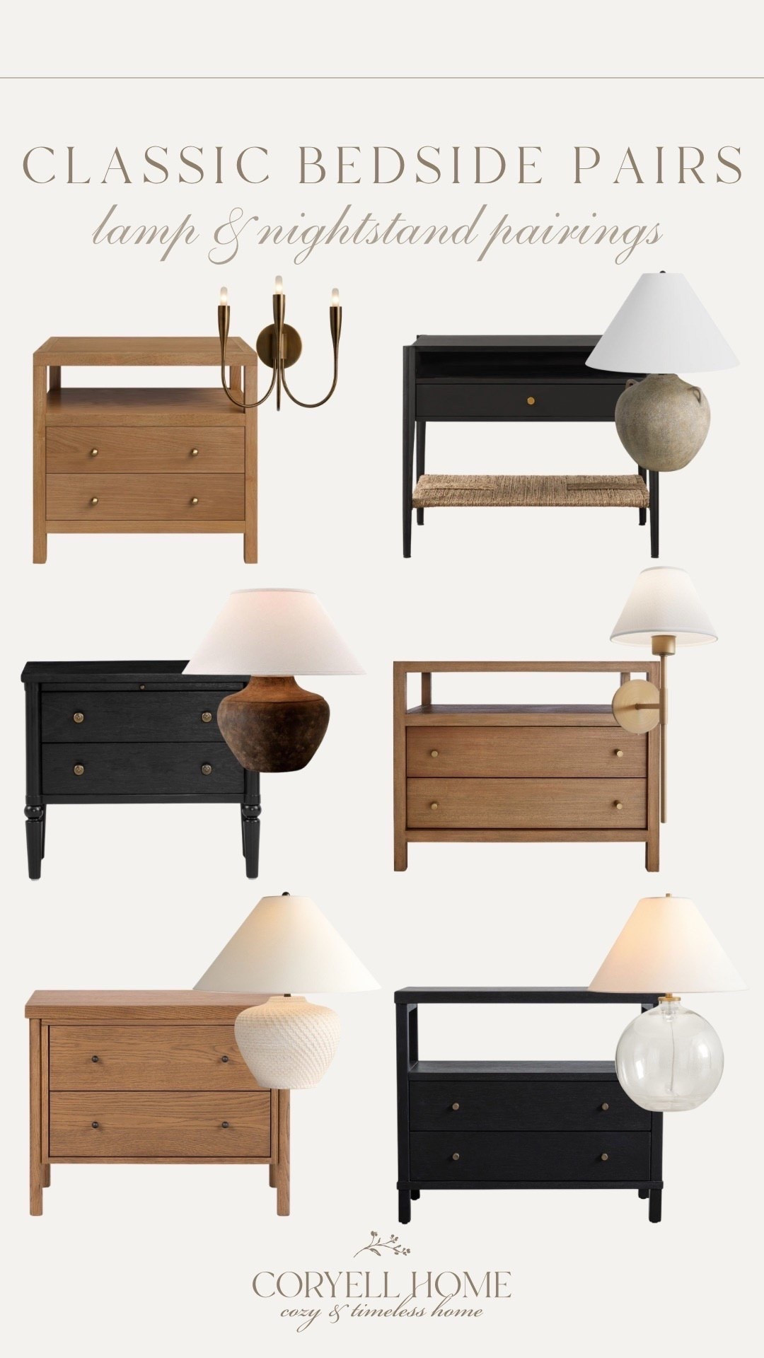 Classic nightstand and lamp pairings for a timeless bedside look! All quality pieces, a mix of price points and styles. No matter your budget there’s always a way to achieve the look you want! 

#LTKHome #LTKStyleTip