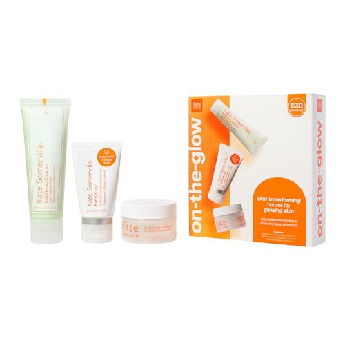 Kate Somerville On The Glow Kit – Travel-Size Skincare Set for Glowing Skin with ExfoliKate Cleanser, Treatment & Moisturizer | Amazon (US)