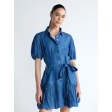 Free Assembly Women's and Women's Plus Cotton Mini Dress with Puff Sleeves, Sizes XS-4X | Walmart (US)