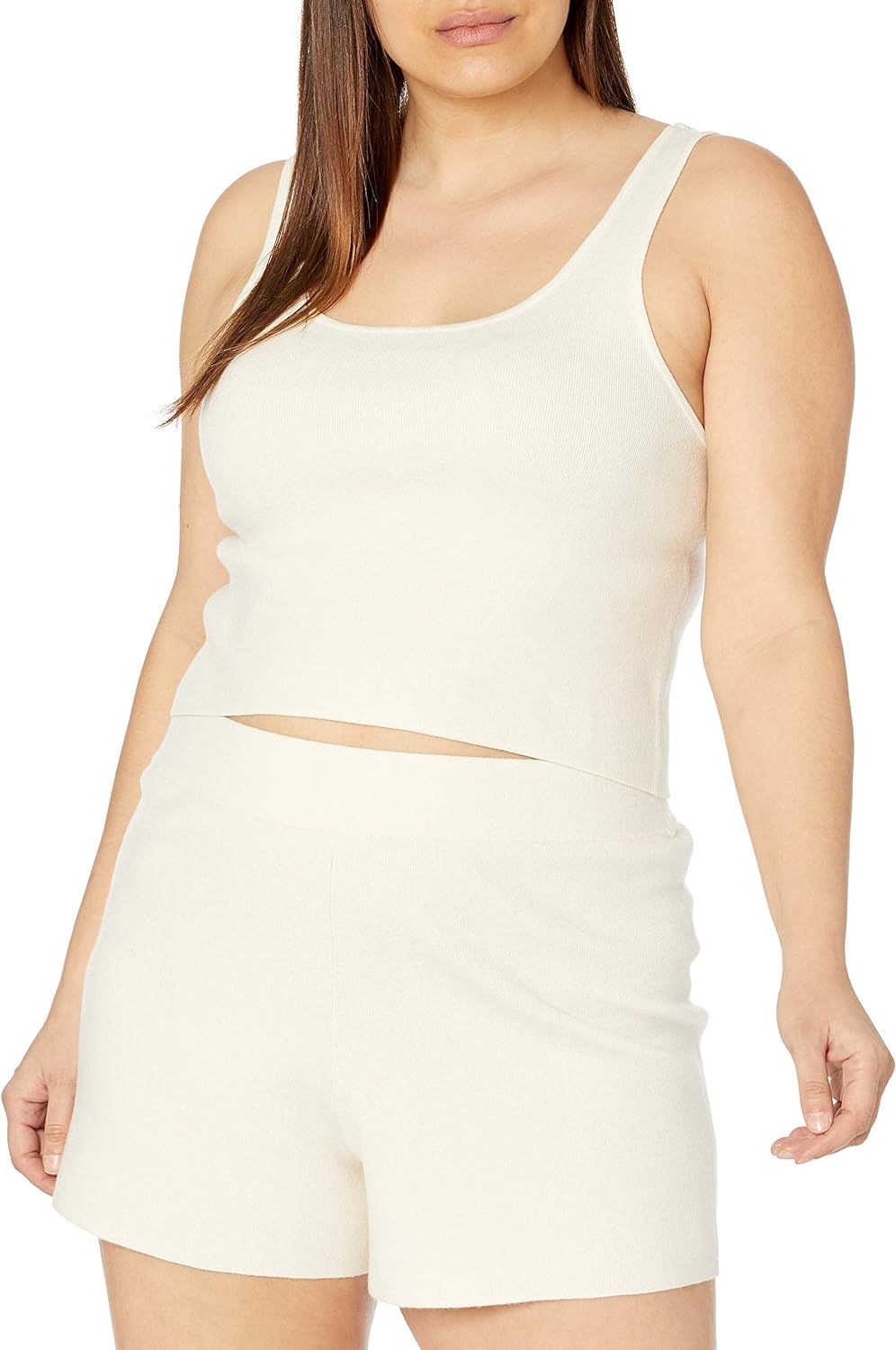 The Drop Women's Angelica Cropped Supersoft Scoop-Neck Tank | Amazon (US)