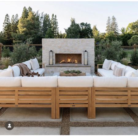This outdoor patio sectional is what hosting/entertaining dreams are made of!! Trying to link similar options as I am on the hunt for this as well. 
#patiofurniture #patiosectional #modernpatiofurniture #backyardideas

#LTKStyleTip #LTKHome #LTKSeasonal