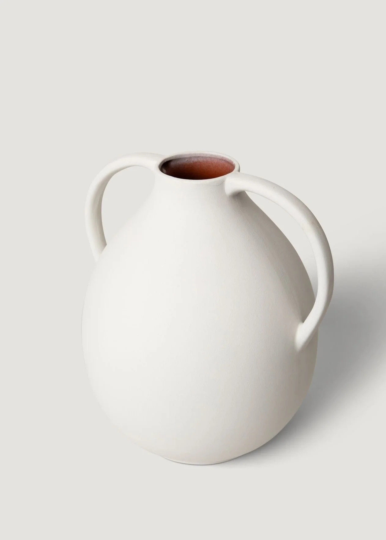 Terracotta Floor Jug in White | Shop Watertight Vases at Afloral.com | Afloral