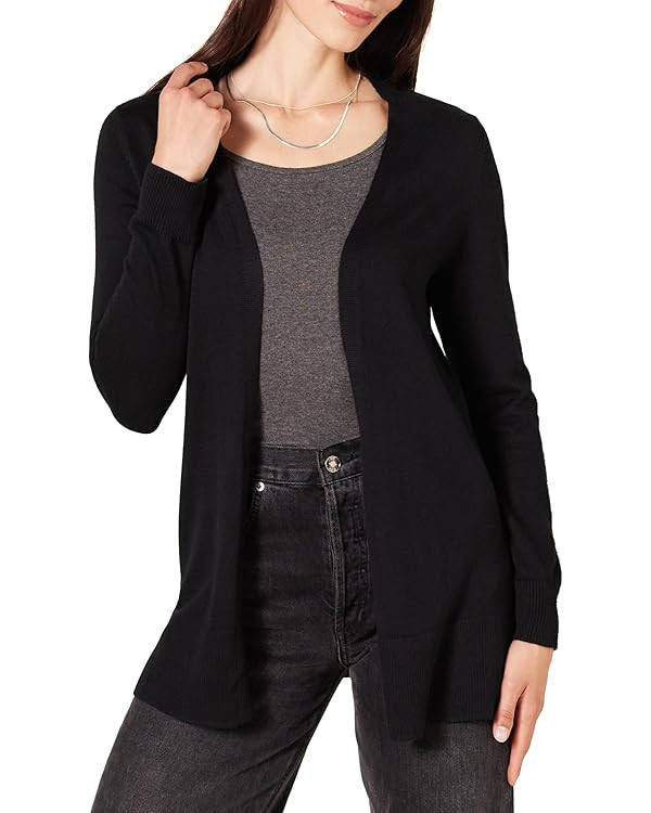 Amazon Essentials Women's Lightweight Long Sleeve Open-Front Cardigan Sweater (Available in Plus ... | Amazon (US)