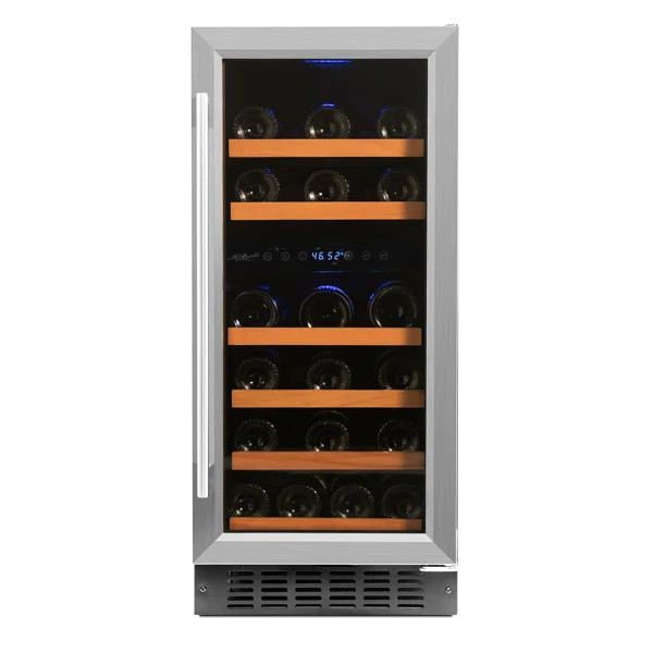 32 Bottle Dual Zone Freestanding/Built-In Wine Refrigerator | Wayfair North America