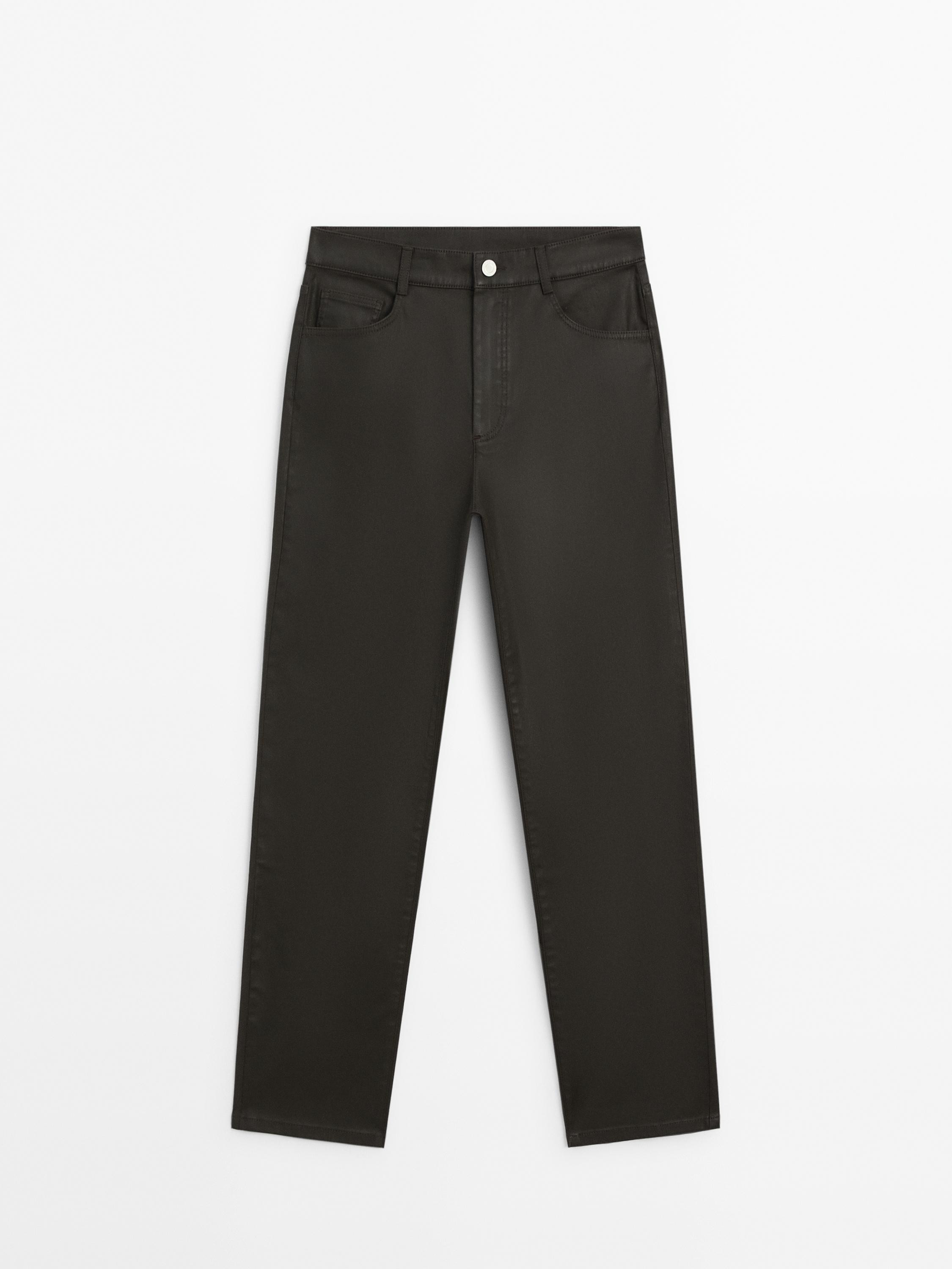 Gewachste Straight-Fit-Hose | Massimo Dutti DE