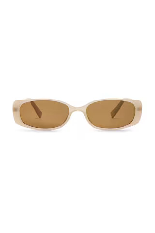 Le Specs Lil Starlight Sunglasses in Oatmeal & Tan Tint from Revolve.com | Revolve Clothing (Global)