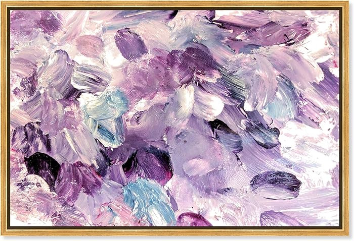 Oliver Gal Amethyst Gardens Canvas Print Wall Art for Living Room, Bedroom, and Bathroom, 15" x 1... | Amazon (US)