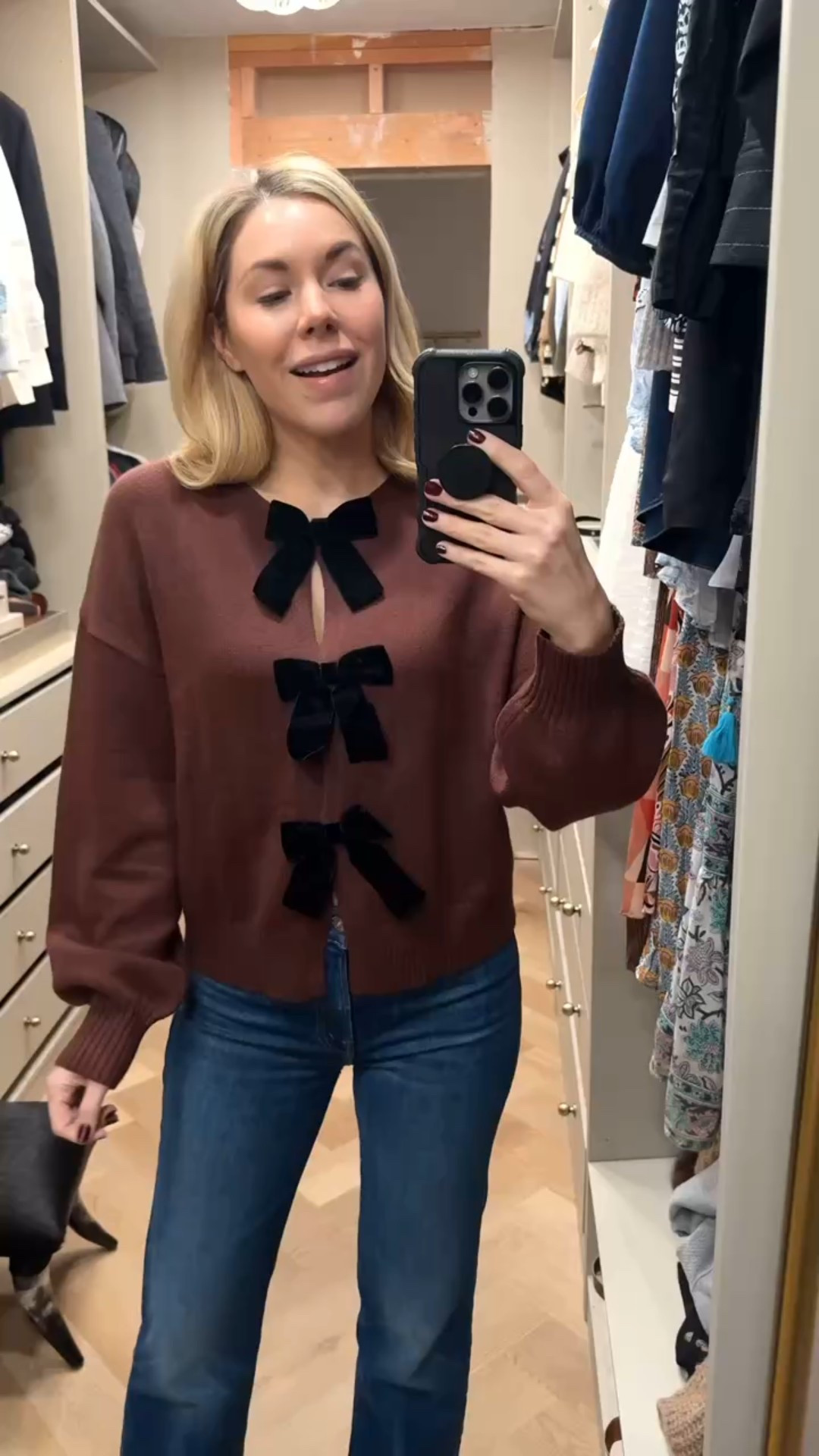Bow sweater 
Amazon 
Looks so luxe - beautiful!! #LTKFindsUnder50

#LTKootd #LTKSeasonal