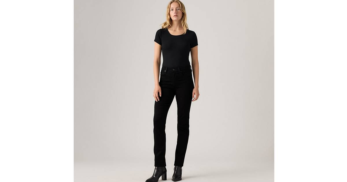 724 High Rise Straight Women's Jeans - Black | Levi's® US | Levi's US