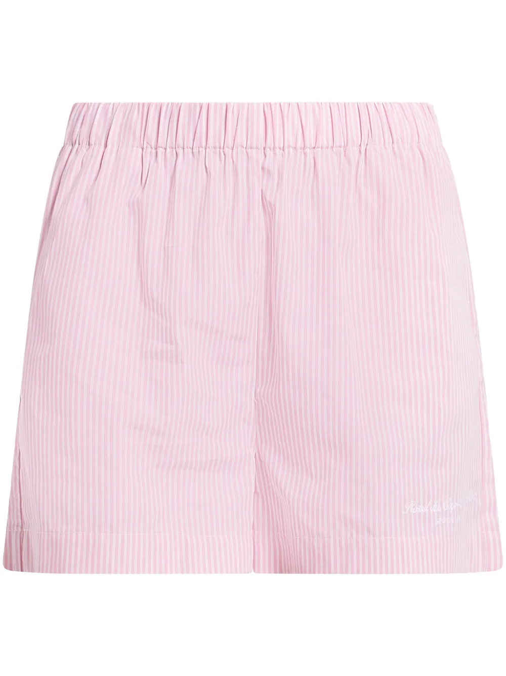 Sporty & Rich stripe-print shorts - Pink | Farfetch Global