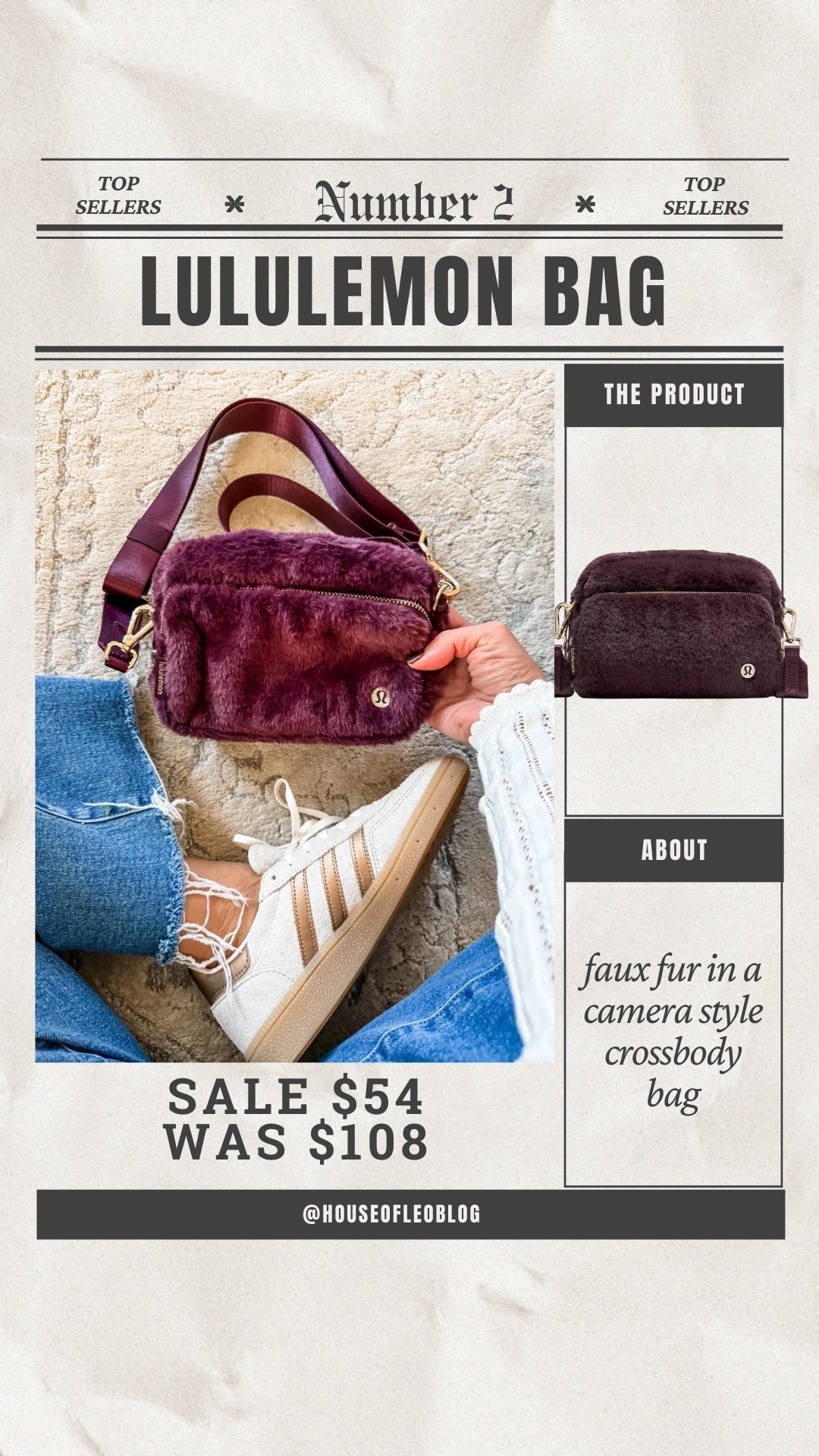 Lululemon sale, faux fur bag, Crossbody bag. Sneaker size down half.

#LTKSaleAlert #LTKFindsUnder100 #LTKGiftGuide