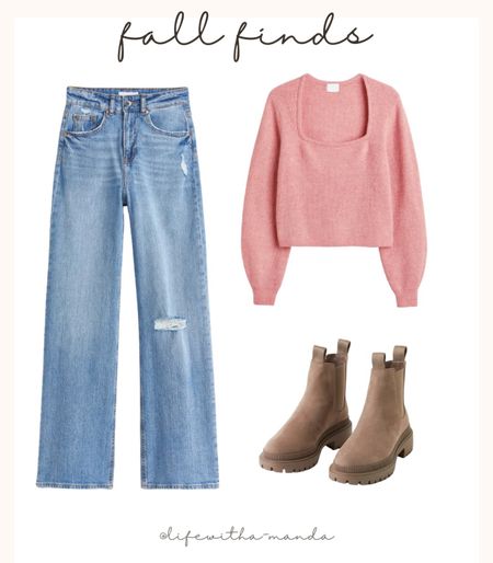 Fall outfit🍂

#h&m #fall #falloutfit #fallfinds #jeans #sweater #boots #casualoutfit 

#LTKshoecrush #LTKSeasonal #LTKsalealert