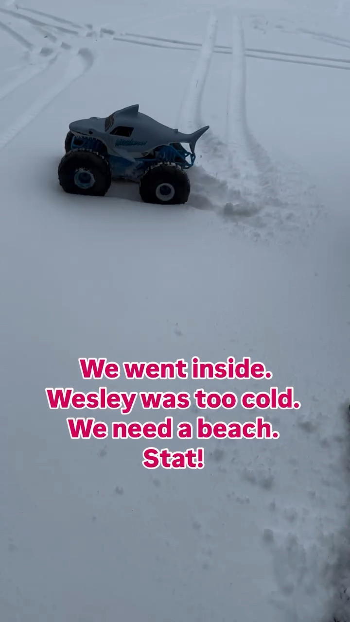 Wesley's first snow day - no school. School is canceled tomorrow as well. 

He (and I) are meant to be on a beach somewhere, as cold weather is not for us. Can you related?

#relateable #snowdays #momlife #travelagentkid #kidofatravelagent #monstertruck #megalodon #getustoabeach #beachlife

#LTKGiftGuide #LTKKids