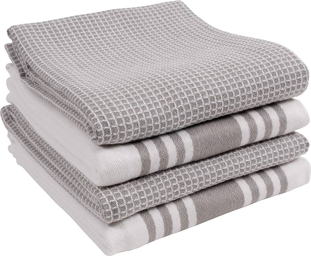 KAF Home Kitchen Towels, Set of 4 Absorbent, Durable and Soft Towels | Perfect for Kitchen Messes... | Amazon (US)