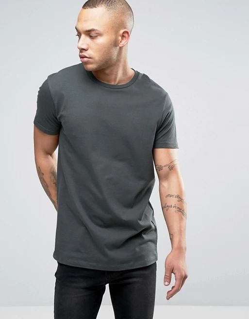 ASOS – Langes T-Shirt mit Rundhalsausschnitt | Asos DE